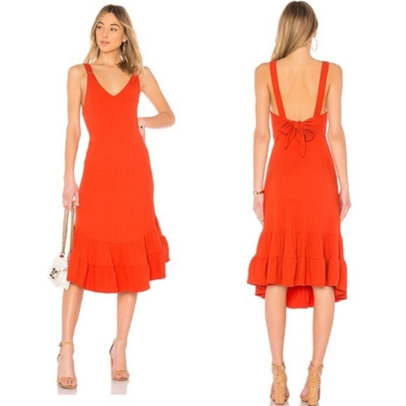 Free People Dresses & Skirts - NWT Free People Into You Maxi Dress M Red Orange